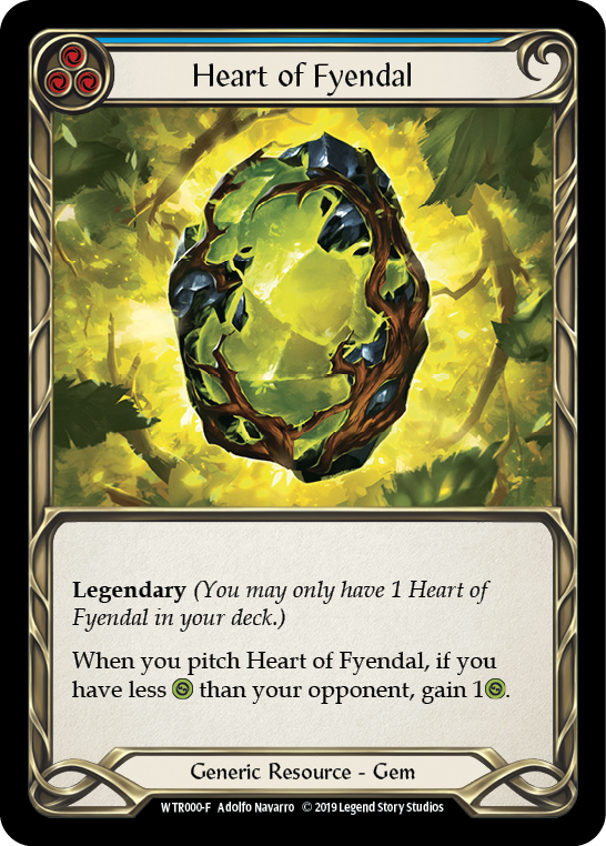 Image of the card for Heart of Fyendal (Blue)