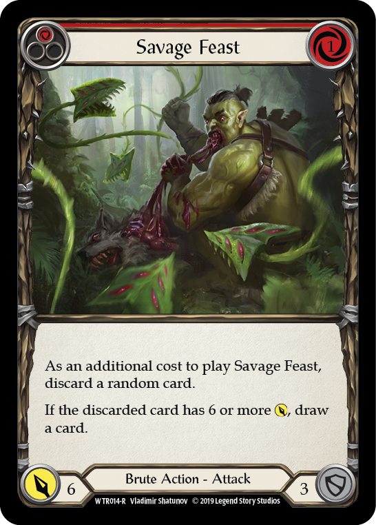 Image of the card for Savage Feast (Red)