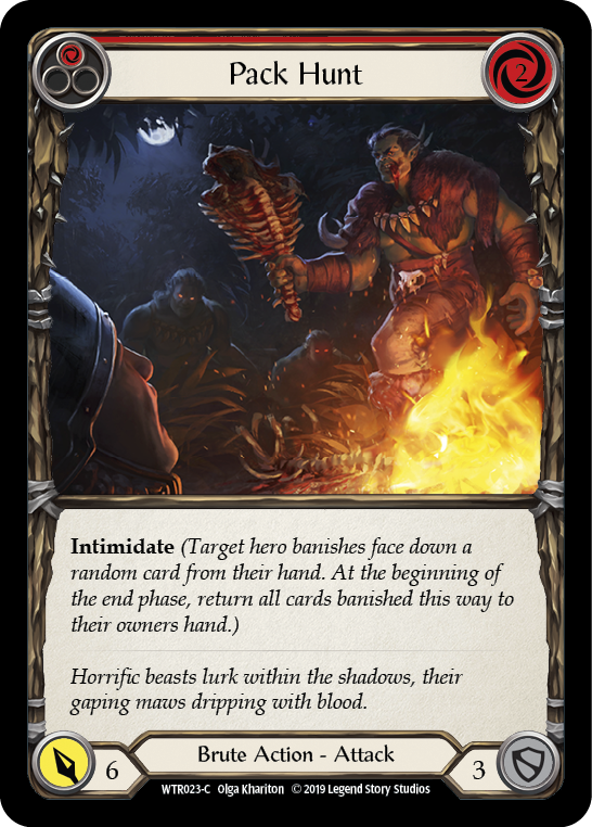 Image of the card for Pack Hunt (Red)