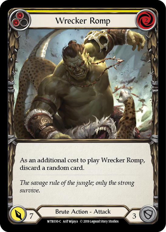Image of the card for Wrecker Romp (Yellow)