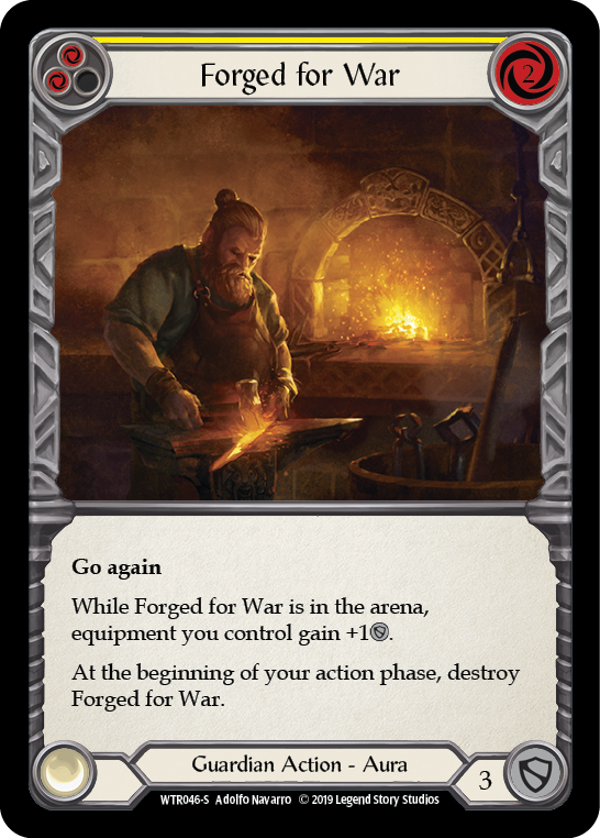 Image of the card for Forged for War (Yellow)