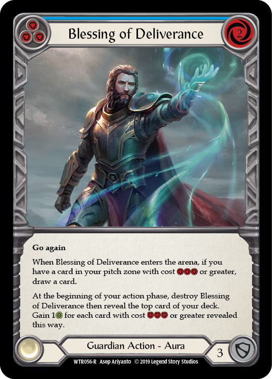 Image of the card for Blessing of Deliverance (Blue)