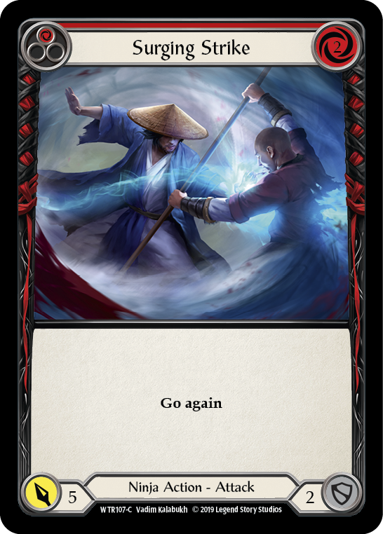 Image of the card for Surging Strike (Red)