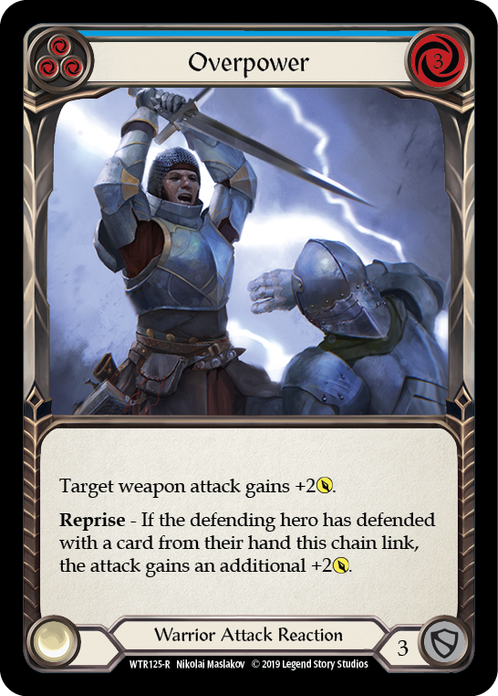 Card image of Overpower (Blue)