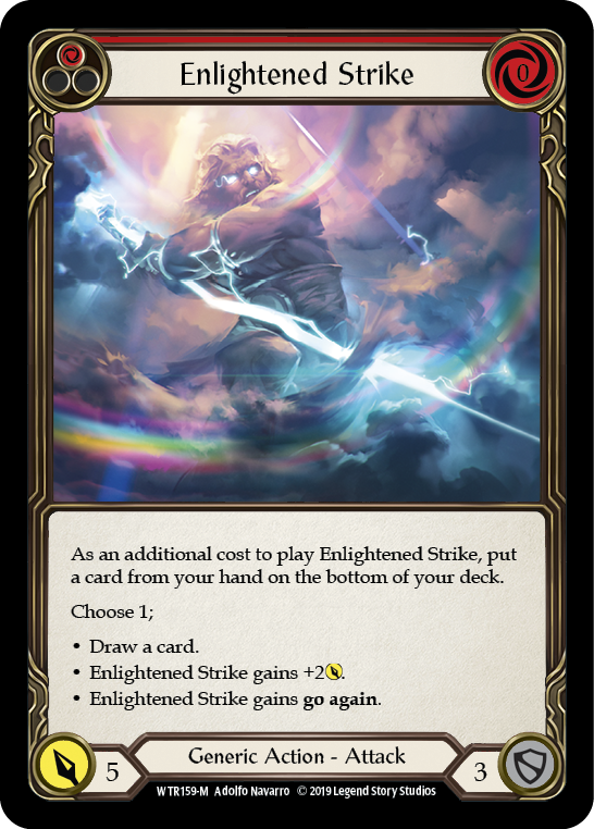 Image of the card for Enlightened Strike (Red)