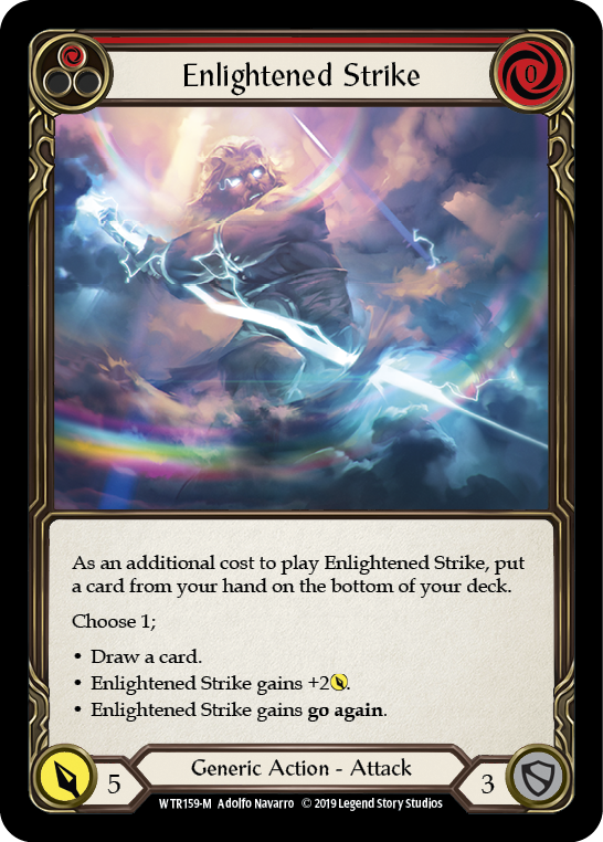 Card image of Enlightened Strike (Red)