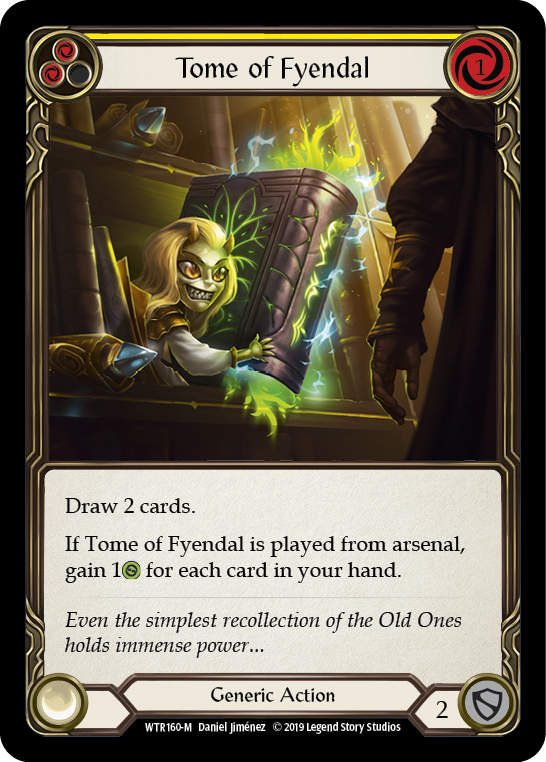 Image of the card for Tome of Fyendal (Yellow)