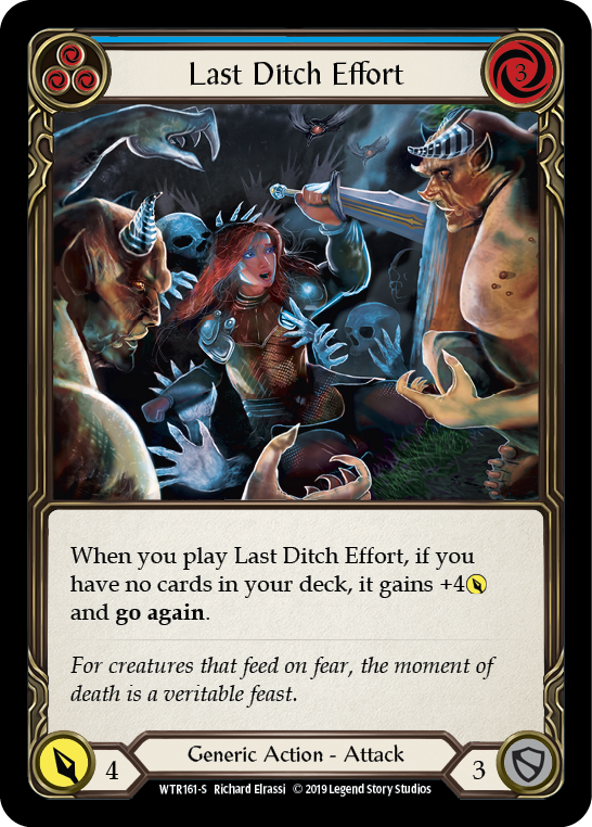 Image of the card for Last Ditch Effort (Blue)