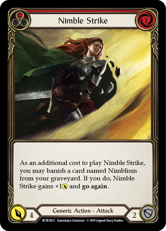Image of the card for Nimble Strike (Red)