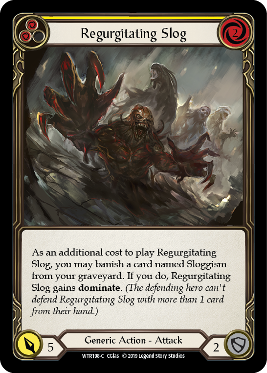 Image of the card for Regurgitating Slog (Yellow)