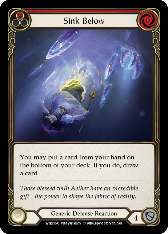 Image of the card for Sink Below (Red)