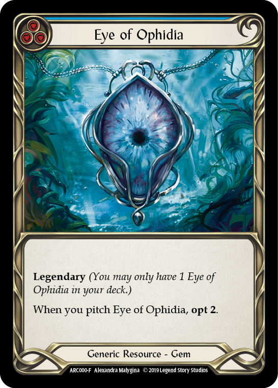 Image of the card for Eye of Ophidia (Blue)