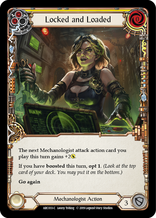 Card image of Locked and Loaded (Yellow)