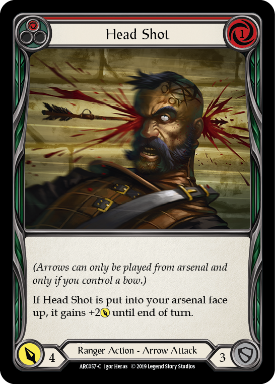 Image of the card for Head Shot (Red)