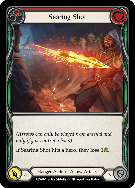 Image of the card for Searing Shot (Red)