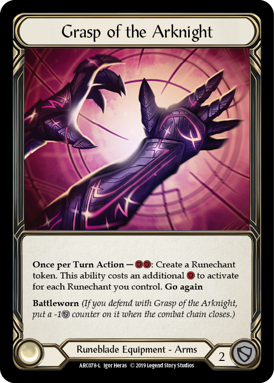 Card image of Grasp of the Arknight