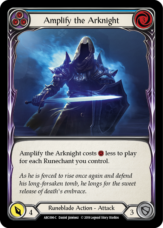 Card image of Amplify the Arknight (Blue)