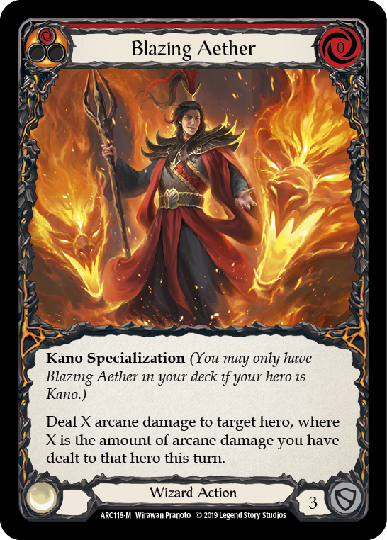 Card image of Blazing Aether (Red)