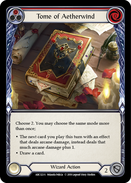 Image of the card for Tome of Aetherwind (Red)