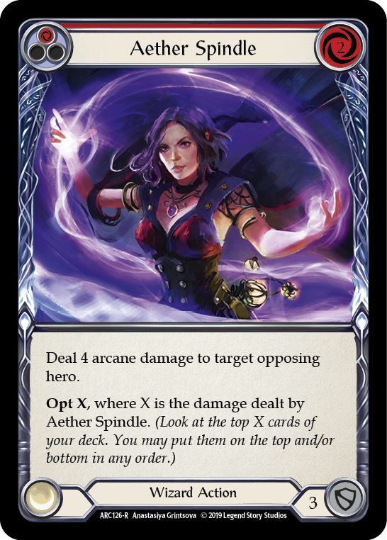 Image of the card for Aether Spindle (Red)