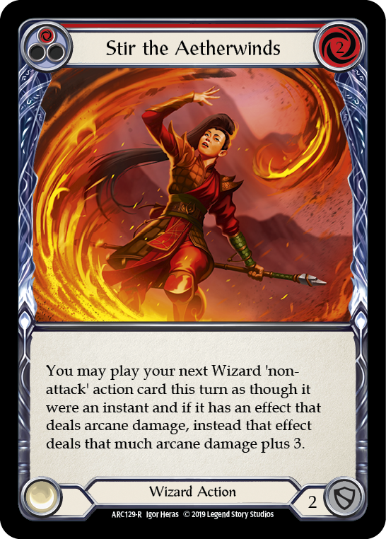 Card image of Stir the Aetherwinds (Red)