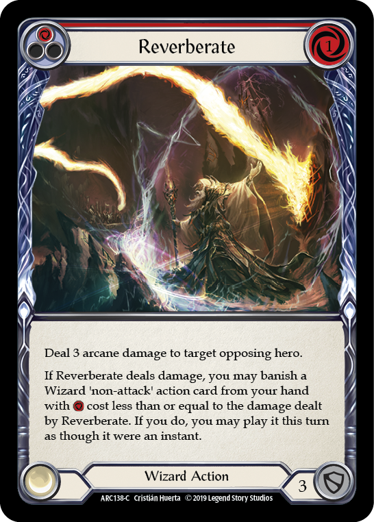 Card image of Reverberate (Red)