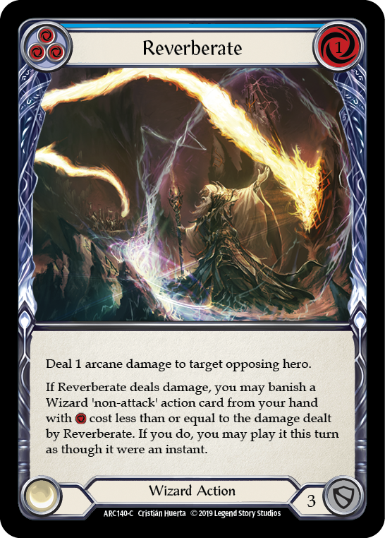 Card image of Reverberate (Blue)