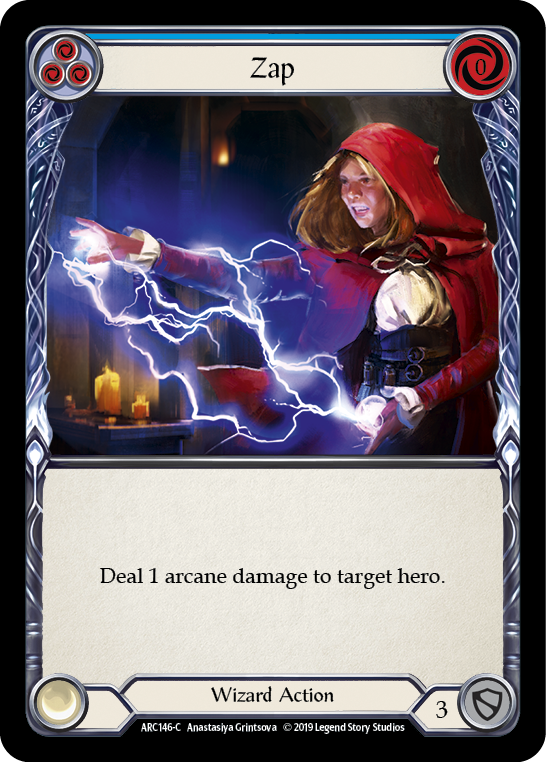 Card image of Zap (Blue)