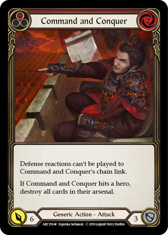 Image of the card for Command and Conquer (Red)