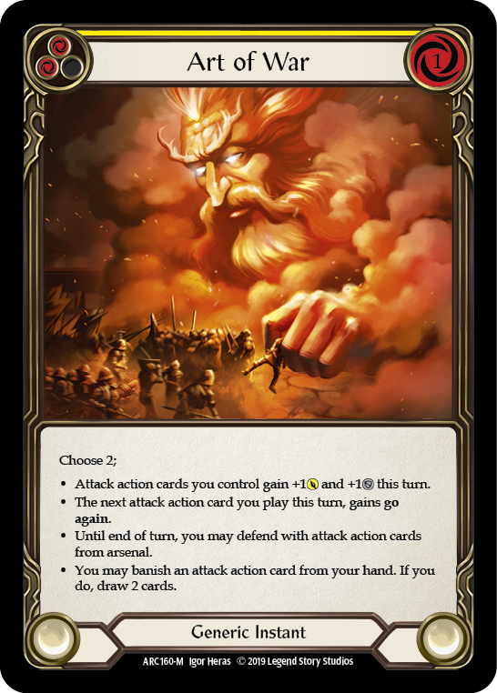 Image of the card for Art of War (Yellow)