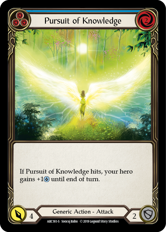 Image of the card for Pursuit of Knowledge (Blue)