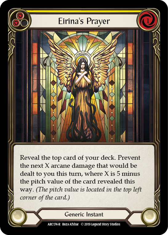 Image of the card for Eirina's Prayer (Yellow)