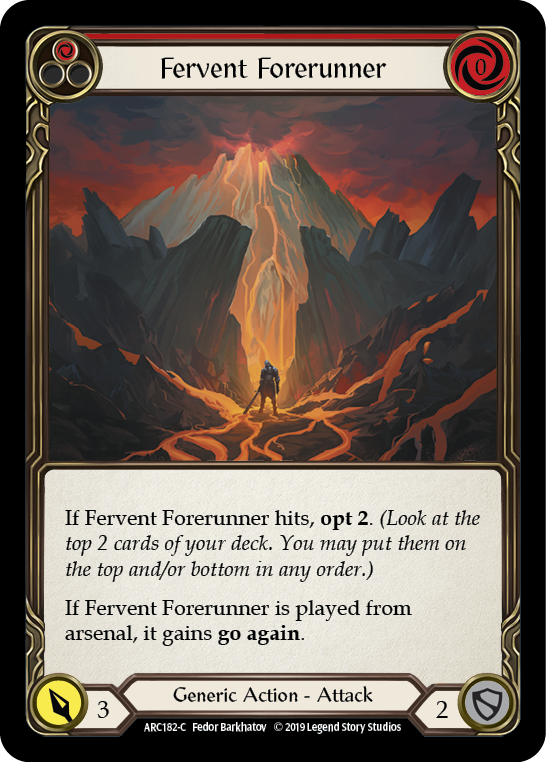 Card image of Fervent Forerunner (Red)