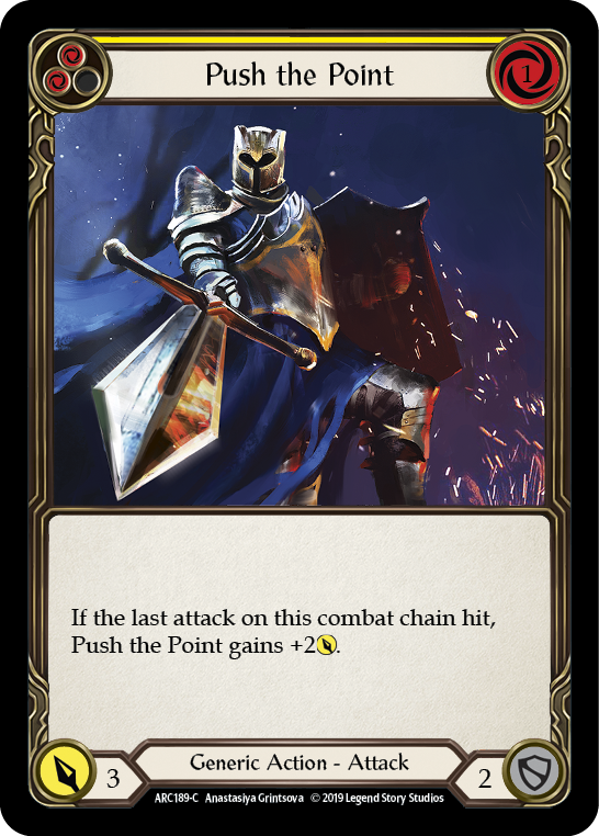 Image of the card for Push the Point (Yellow)