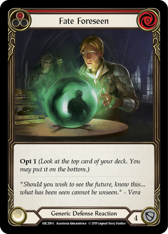 Card image of Fate Foreseen (Red)