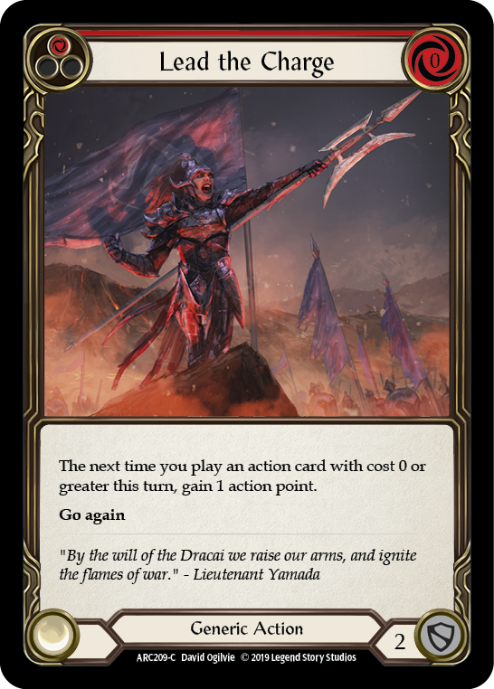 Card image of Lead the Charge (Red)