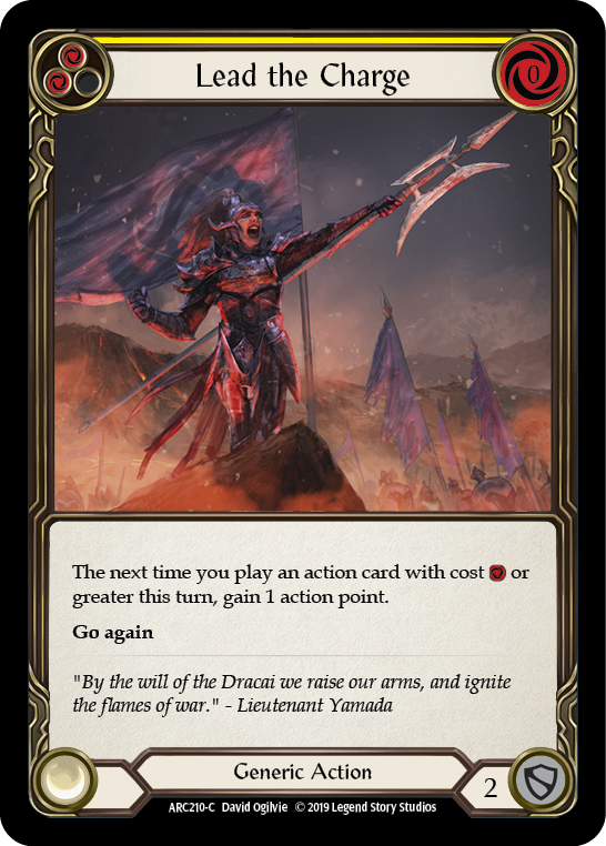 Image of the card for Lead the Charge (Yellow)