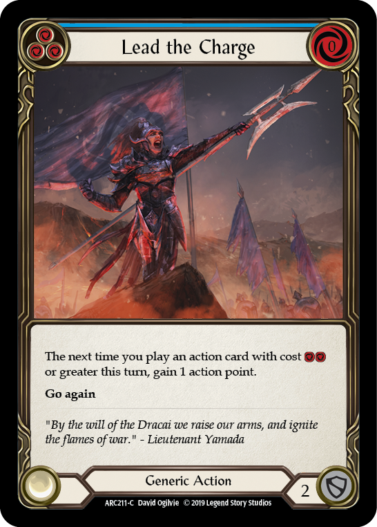 Card image of Lead the Charge (Blue)