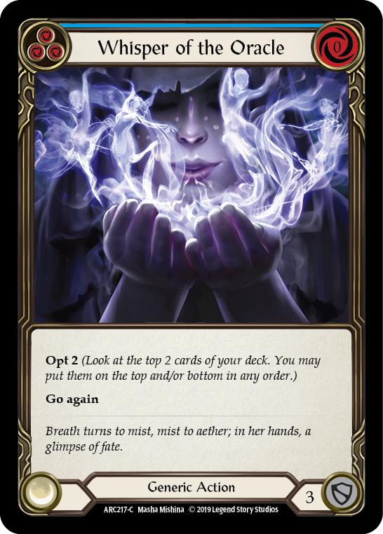 Image of the card for Whisper of the Oracle (Blue)