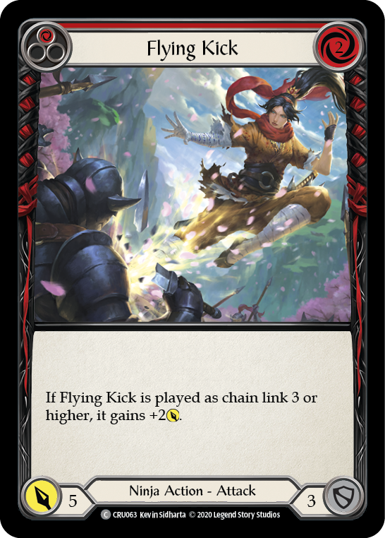 Card image of Flying Kick (Red)