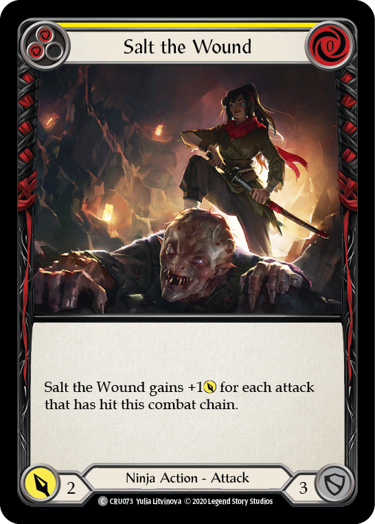 Card image of Salt the Wound (Yellow)