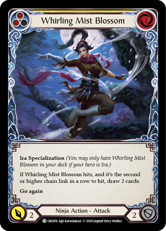 Card image of Whirling Mist Blossom (Yellow)