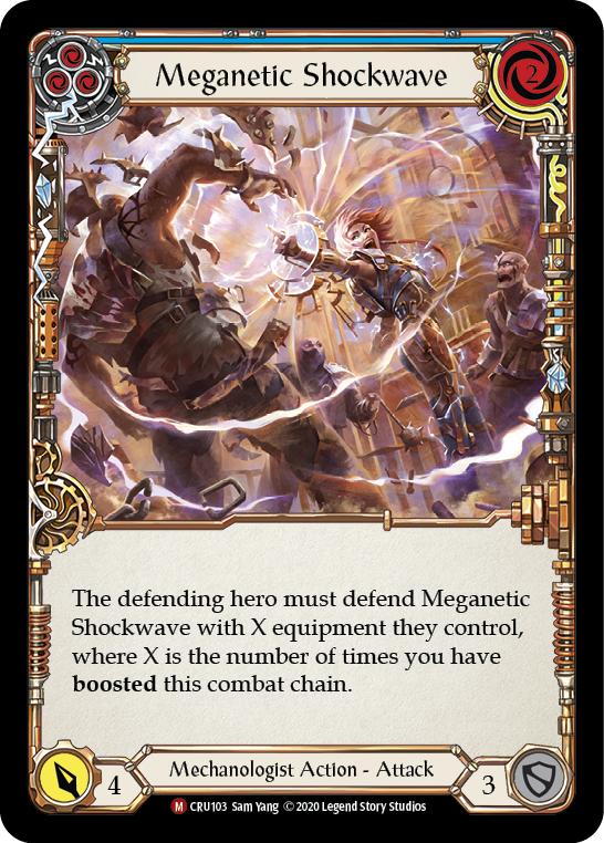 Card image of Meganetic Shockwave (Blue)