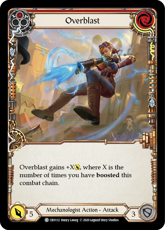 Image of the card for Overblast (Red)