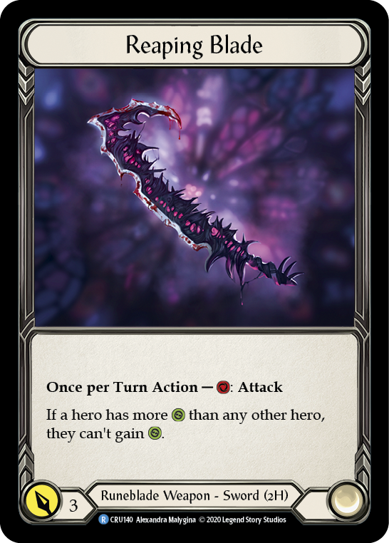 その他 Fab Spellbound Creepers+Reaping blade Reaping Blade - Spellvoid - FaB Card Search