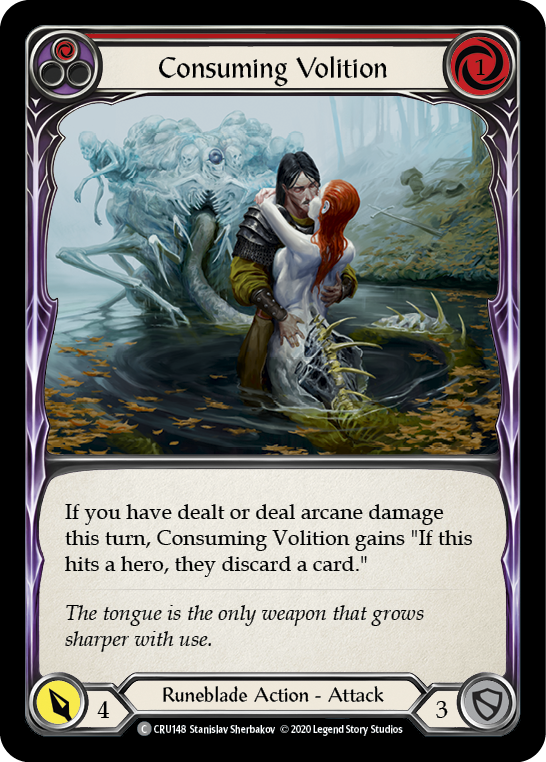 Image of the card for Consuming Volition (Red)