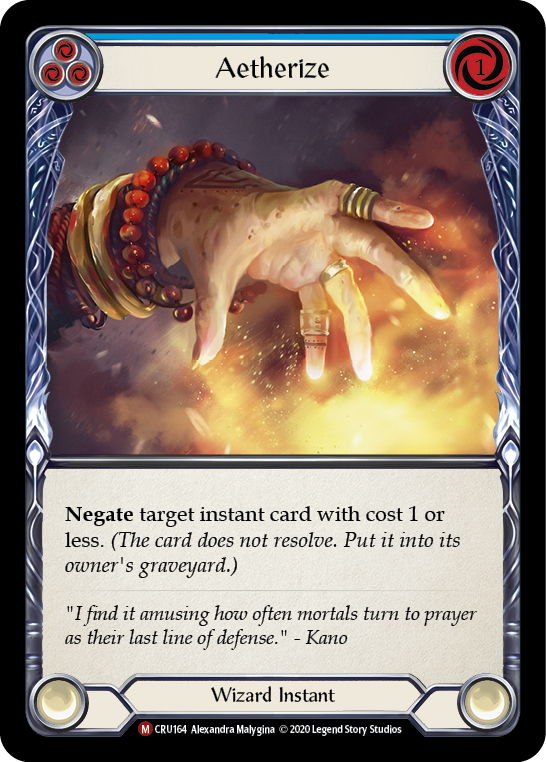 Card image of Aetherize (Blue)