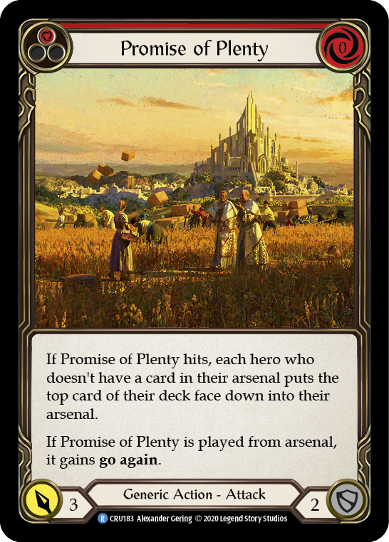 Card image of Promise of Plenty (Red)