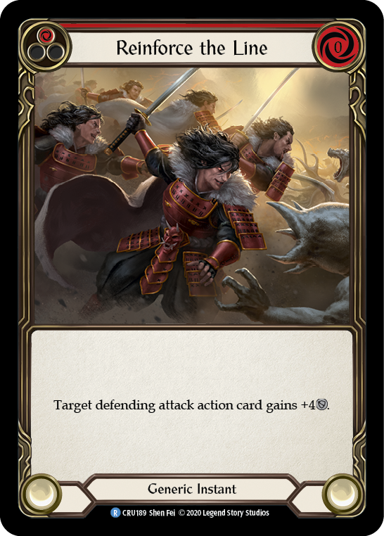 Image of the card for Reinforce the Line (Red)