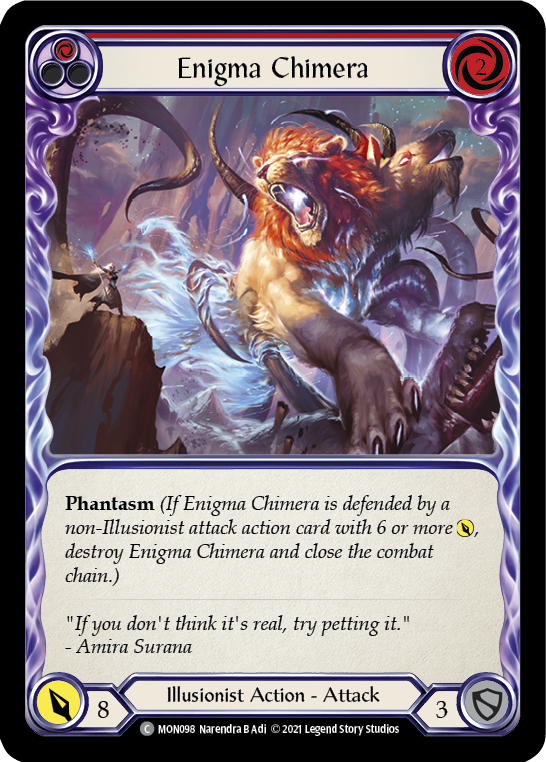 flesh and blood Eniguma Chimera 青 fab Enigma Chimera - Spellvoid - FaB Card Search